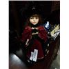 Image 1 : ANTIQUE PORCELAIN DOLL ON STAND