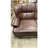 Image 2 : BROWN SKLAR PEPPLAR LEATHER LOVESEAT