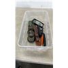 Image 1 : BOX OF VINTAGE BINOCULARS AND POCKET KNIVES