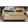 Image 1 : VIVO SINGLE MONITOR EXTRA TALL DESK STAND, UNDER DESK SLIDING KEYBOARD TRAY, UNDER DESK AND WALL PC 