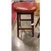 Image 3 : 2 LEATHER LOOK STOOLS