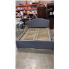 Image 1 : QUEEN SIZE FABRIC PLATFORM BED FRAME