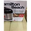 Image 2 : HAMILTON BEACH ARTISAN DOUGH AND BREAD MAKER 14 CYCLES - TESTED WORKING