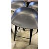 Image 2 : 3 AS NEW BLACK STOOLS