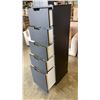 Image 3 : BLACK 5 DRAWER ORGANIZER WITH SOFT CLOSE DRAWERS