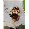 Image 2 : 3 MOUNTED ANTLERS, SAD IRONDECONTAMINATING AGENT AND POOL BALLS