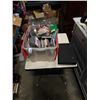Image 1 : 2 PORTABLE TVS, TOTE OF CDS