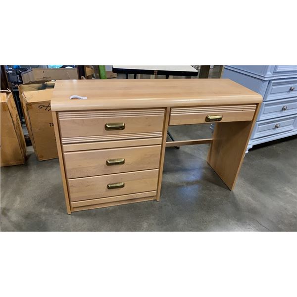 MAPLE 4 DRAWER DESK