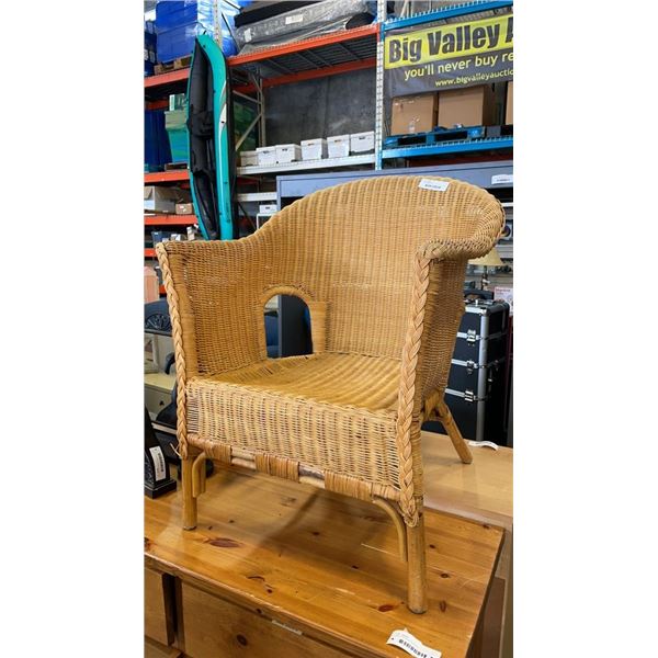 WICKER ARMCHAIR