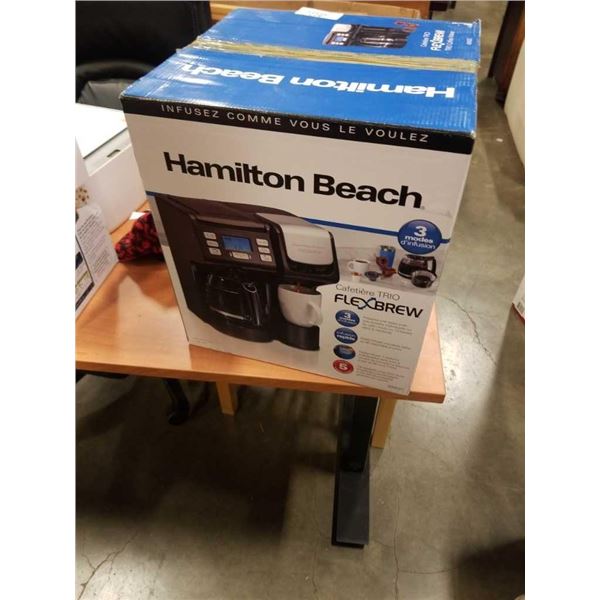 HAMILTON BEACH FLEXBREW TRIO COFFEE MAKER - TESTED WORKING