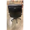 Image 3 : BLACK LEATHER LAZYBOY HIGHBACK GAS LIFT OFFICE CHAIR