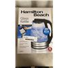Image 1 : HAMILTON BEACH 1.7 LITER GLASS ELECTRIC KETTLE - TESTED WORKING