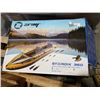 Image 1 : ZRAY 360 INFLATEABLE 2 PERSON KAYAK WITH ELECTRIC INFLATOR - HAS LEAK, RETAIL $169