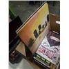 Image 3 : BOX OF 25 ASSORTED COMICS 4 RECORDS, MOODY BLUES AND MORE WITH SMALL CASE OF COLLECTIBLE FLASK, LIGH