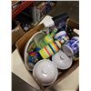 Image 2 : BOX OF CANNISTER SET, ABSTRACT VASES AND MORE
