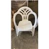 Image 2 : 6 STACKING WHITE PATIO CHAIRS