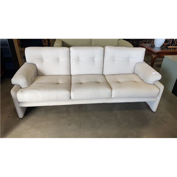 WHITE PILLOWBACK SOFA