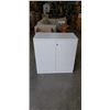 Image 1 : WHITE 2 DOOR LOCKING CABINET WITH KEY