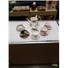 Image 1 : 6 TEACUPS AND SAUCERS ROYAL STAFFORD, ROYAL ALBERT, AYNSLEY AND QUEEN ANNE WITH ROYAL ALBERT COTTAGE