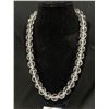 Image 2 : Art Deco Circa 1930's Clear Crystal Bead Necklace