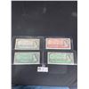 Image 1 : Lot of Bank of Canada Notes1954 $1,2,5 and $10 Bank Notes PLUS 1867-1967 $1 Bank Note.