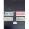 Image 2 : Lot of Bank of Canada Notes1954 $1,2,5 and $10 Bank Notes PLUS 1867-1967 $1 Bank Note.