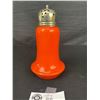 Image 2 : Vintage Unique Orange Glass Sugar Shaker