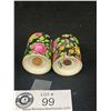 Image 2 : Beautiful Pair of Vintage Chintz Salt and Pepper Shakers