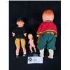 Image 2 : 3 Vintage Plastic European Dolls