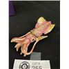 Image 2 : Gorgeous Vintage Rucinni Squid Jewelled Enamel Hinged Trinet Box. Approx 4" X 1.75"