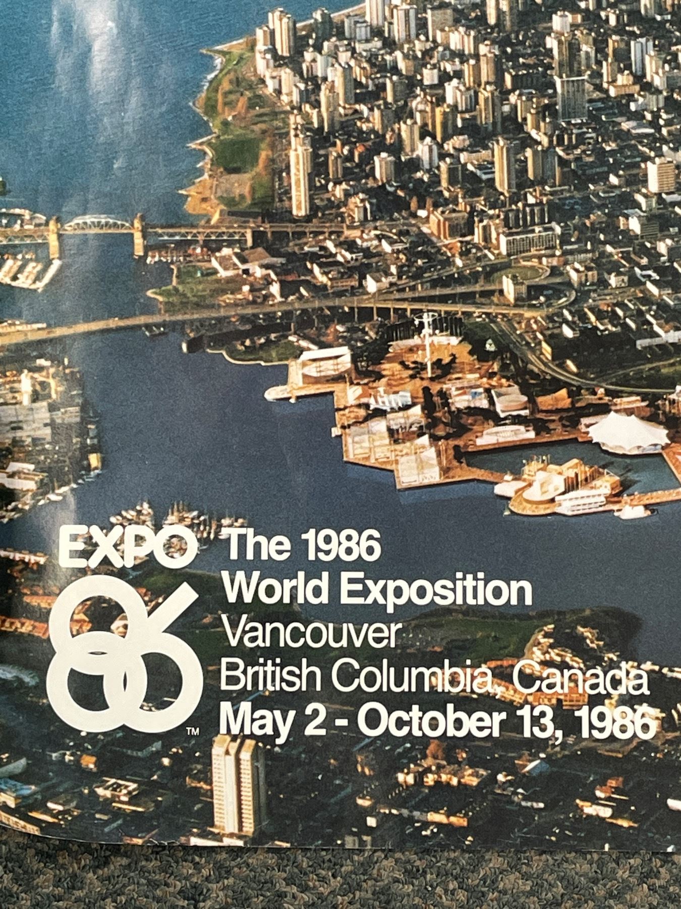 Large Expo 86 Poster of Vancouver BC