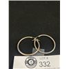 Image 2 : Vintage Sterling 925 Hoop Earrings