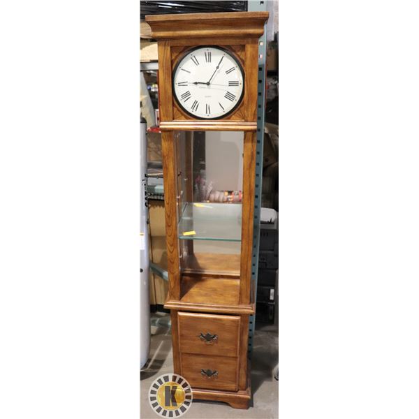 QUARTZ CLOCK SHELVING UNIT