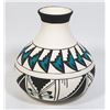 Image 1 : VINTAGE HAND DECORATED NATIVE ART POTTERY