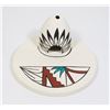 Image 1 : 2PC HAND DECORATED NATIVE ART PIECE
