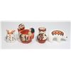 Image 1 : LOT OF FOUR SMALL NATIVE ART PIECES WITH