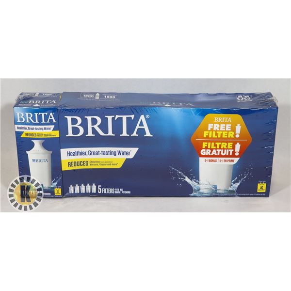 NEW BRITTA 5 + 1 FILTER PACK