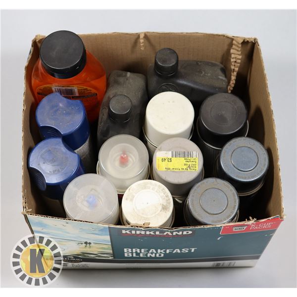 BOX OF ASSORTED SHOP SUPPLIES INCLUDING