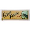 Image 1 : GONE FISHING WALL ART