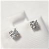 Image 2 : 14K WHITE GOLD DIAMOND (0.62CT,SI1-2,G-H) EARRINGS