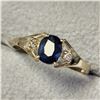 Image 2 : 10K YELLOW GOLD SAPPHIRE(0.68CT) DIAMOND(0.03CT)