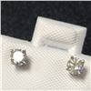 Image 3 : 14K WHITE GOLD DIAMOND (0.34CT,I1-3,F-G) EARRINGS