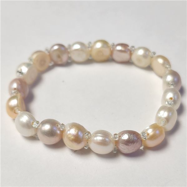 FRESH WATER PEARL FLEXIBLE BRACELET