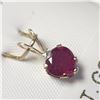 Image 2 : 10K YELLOW GOLD RUBY(1CT) DIAMOND(0.03CT)