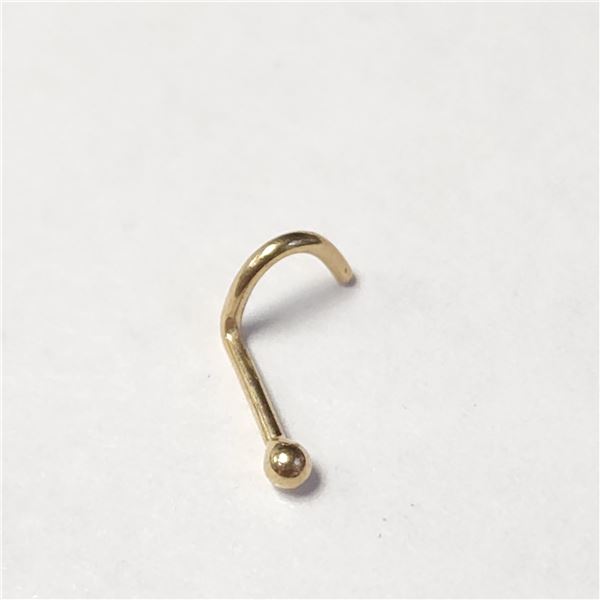 14K YELLOW GOLD 0.14G NOSE PIN