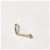 Image 2 : 14K YELLOW GOLD 0.14G NOSE PIN