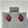 Image 1 : 10K YELLOW GOLD RUBY(0.6CT) EARRINGS