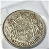 Image 2 : SILVER CANADIAN 50CENT 11.5G YEAR OF 1951 COIN