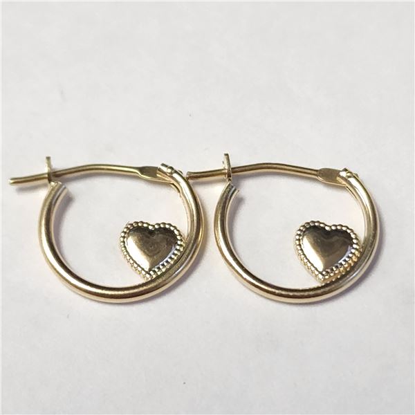 14K YELLOW GOLD 0.4G EARRINGS