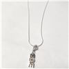 Image 2 : SILVER CZ 16" NECKLACE